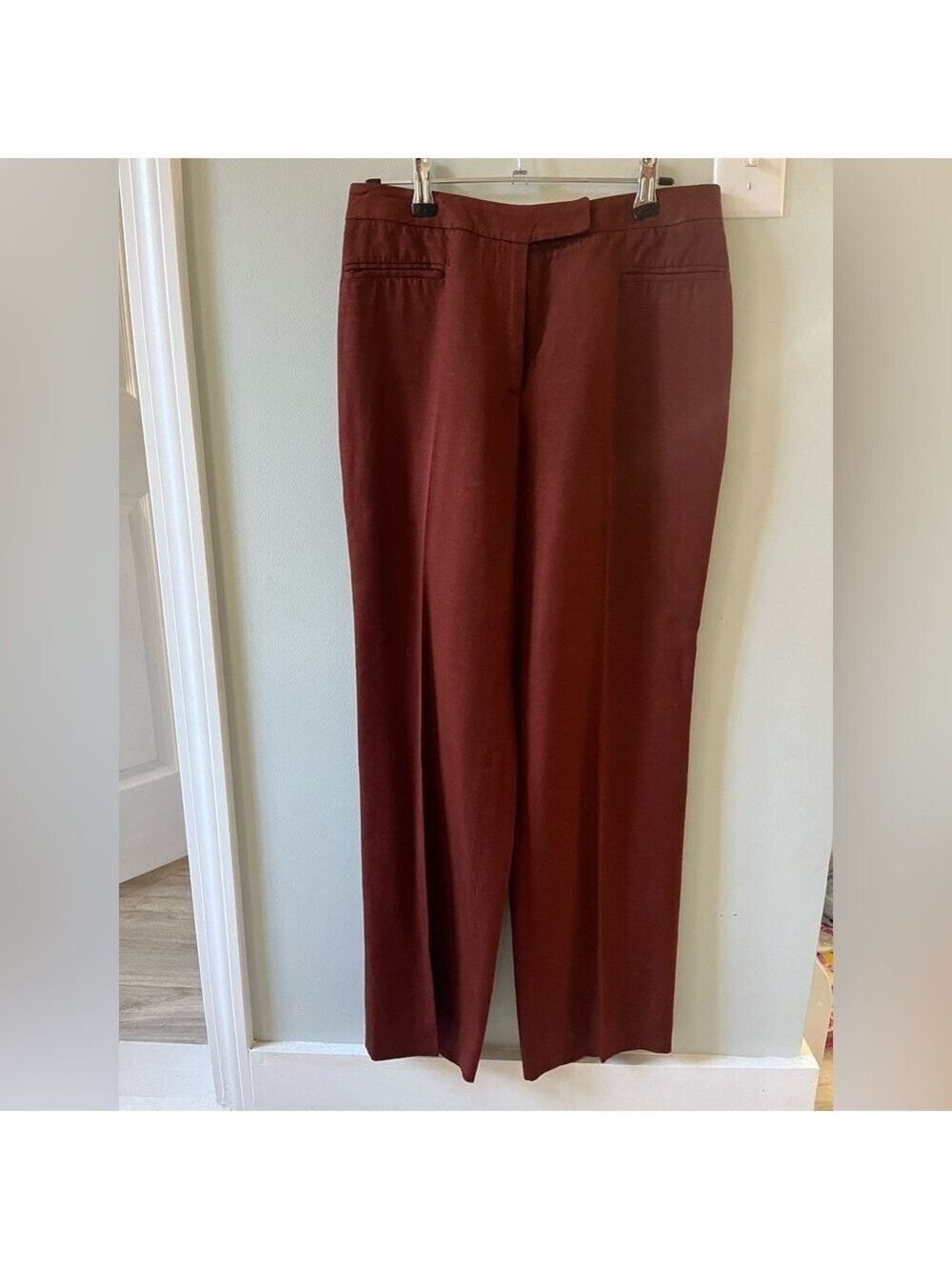 VINTAGE Dolce & Gabbana Rich Maroon Brown Trouser Womens Dress Pants (modern 4)